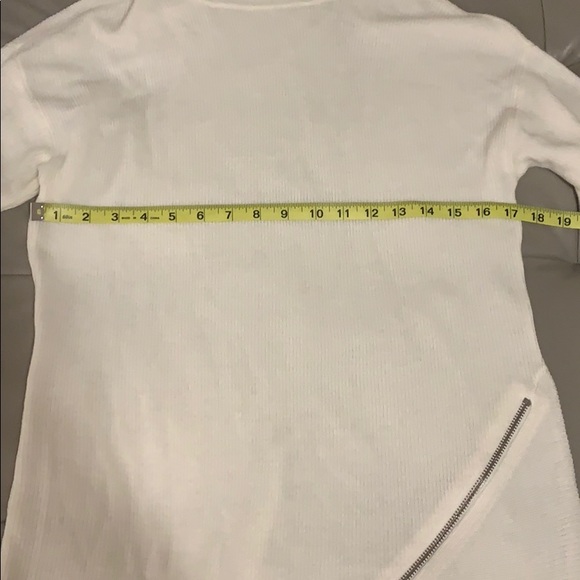 Bar lll Women’s Ivory Zipper Trim Sweater - Picture 5 of 8